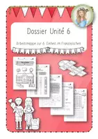 Vorschau - Unterrichtsreihen - Français Dossier Unité 6: Arbeitsmappe und Wortschatzliste zur Einheit 6 - Deckblatt