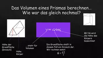 Vorschau - Präsentationen/Tafelbilder - Volumen mathematischer Dreiecksprismen - Seite 3