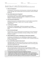 Vorschau - Arbeitsblätter - AB mit Fragen zum Thema "Depression" + Lösungsblatt + Mindmap + Infografik - Seite 3