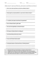 Vorschau - Arbeitsblätter - AB mit Fragen zum Thema "Der Graf von Monte Christo" + Lösungsblatt - Deckblatt