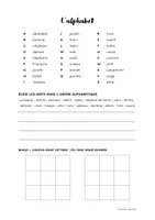 Vorschau - Arbeitsblätter - L'alphabet en français - exercices - Deckblatt