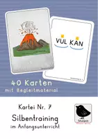 Vorschau - Arbeitsblätter - Silbentraining im Anfangsunterricht Kartei 7 - Deckblatt