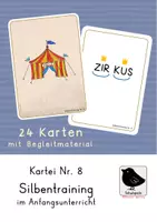 Vorschau - Arbeitsblätter - Silbentraining im Anfangsunterricht Kartei Nr. 8 - Deckblatt