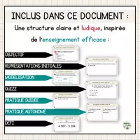 Aperçu - Préparation de séquence / Séquence complète - Les nombres entiers - Enseignement clé en main - Page 2