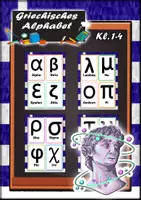 Vorschau - Stundenentwürfe - Griechisches Alphabet Lernkarten - Deckblatt