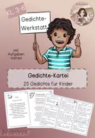 Vorschau - Text - Gedichtekartei- 25 Gedichte für Kinder - Deckblatt