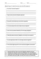 Vorschau - Arbeitsblätter - AB mit Fragen zum Thema "Deutsche Ostgebiete" + Lösungsblatt - Deckblatt