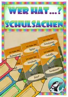 Vorschau - Unterrichtsreihen - Meine Schulsachen - Lesespiel: Ich habe .... - Wer hat ...? - Deckblatt