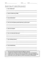 Vorschau - Arbeitsblätter - AB mit Fragen zum Thema "Diplomatie" + Lösungsblatt - Deckblatt