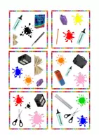 Aperçu - Jeux - Jeu Dobble Colours - school supplies - Page 1