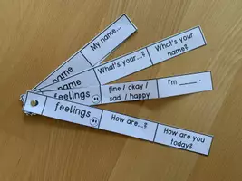 Vorschau - Merkblätter - Redemittelfächer Englisch Grundschule Warm-Up - Deckblatt