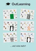Vorschau - Arbeitsblätter - Englisch Tiere - 13 Mini-Bücher (Zine) + Faltanleitung - Deckblatt