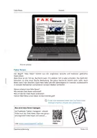 Vorschau - Arbeitsblätter - Fake news (4 ABs + Karteikarten + Lösungen) - Seite 1