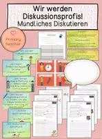 Vorschau - Stundenentwürfe - Mündliches Diskutieren/ Argumentieren/ Diskussion: Unterrichtsreihe (Kl. 3/4) - Deckblatt