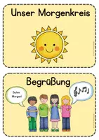 Vorschau - Präsentationen/Tafelbilder - Unser Morgenkreis - Karten zur Visualisierung des Ablaufs - Seite 3