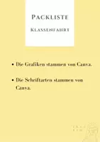 Vorschau - Arbeitsblätter - Packliste Klassenfahrt - Seite 2