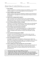 Vorschau - Arbeitsblätter - AB mit Fragen zum Thema "Doping" + Lösungsblatt + Mindmap + Infografik - Seite 3