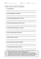 Vorschau - Arbeitsblätter - AB mit Fragen zum Thema "Dornbirn" + Lösungsblatt - Deckblatt