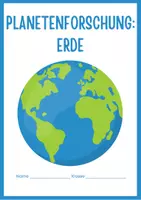 Vorschau - Arbeitsblätter - Die Erde - Ein Leitfaden für Kinder zur Astronomie und Planetenforschung - Deckblatt