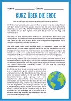 Vorschau - Arbeitsblätter - Die Erde - Ein Leitfaden für Kinder zur Astronomie und Planetenforschung - Seite 1