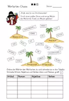 Vorschau - Arbeitsblätter - Wortarten-Chaos mit Kapitän Book - Seite 2