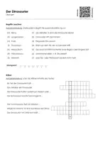 Vorschau - Arbeitsblätter - Der Dinosaurier - Arbeitsblatt (Infotext und Übungen) - Seite 1