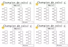 Aperçu - Feuilles d'exercices - Champions de calcul période 4 - Page 3