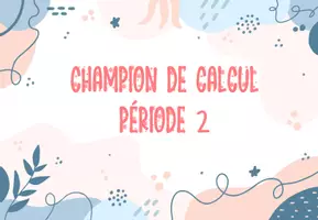 Aperçu - Feuilles d'exercices - Champions de calcul période 2 - Page de couverture