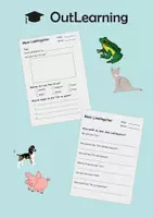 Vorschau - Arbeitsblätter - Steckbrief "Mein Lieblingstier" - Deckblatt