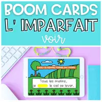 Aperçu - Apprentissages en autonomie - BOOM CARDS L' imparfait VOIR - Page de couverture