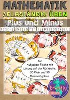 Vorschau - Mal- und Bastelvorlagen - Rechenfische - Addition und Subtraktion bis 20 mit Selbstkontrolle - Deckblatt
