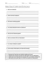 Vorschau - Arbeitsblätter - AB mit Fragen zum Thema "Dudelsack" + Lösungsblatt + Mindmap + Infografik - Deckblatt