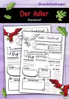 Vorschau - Arbeitsblätter - Steckbrief Adler - Deckblatt