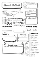 Vorschau - Arbeitsblätter - Steckbrief Blauwal - Seite 2