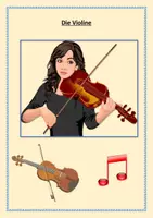 Vorschau - Arbeitsblätter - Die Violine Arbeitsblätter Musik Grundschule 3. - 4. Klasse - Deckblatt