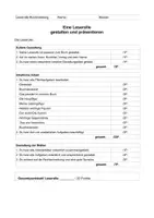 Vorschau - Präsentationen/Tafelbilder - Bewertungsbogen für Leserollen Klasse 3/4 - Seite 3