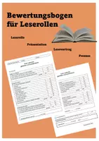 Vorschau - Präsentationen/Tafelbilder - Bewertungsbogen für Leserollen Klasse 3/4 - Deckblatt