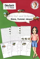 Vorschau - Stationenlernen - Biene Sachunterricht Steckbriefe | Hummel Wespe Klasse 1-4 - Deckblatt