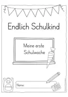 Vorschau - Stundenentwürfe - Einschulung Endlich Schulkind Erste Schulwoche - Seite 1