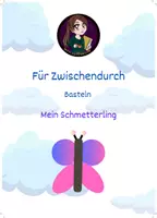 Vorschau - Mal- und Bastelvorlagen - Basteln_Mein Schmetterling - Deckblatt