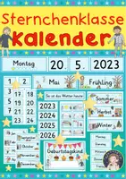 Vorschau - Präsentationen/Tafelbilder - Sternchenklasse - Klassenkalender - Deckblatt