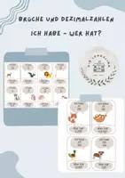 Vorschau - Spiele - Ich habe - wer hat? Brüche und Dezimalzahlen - Deckblatt