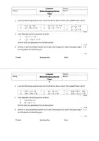 Vorschau - Test - Test Lineare Gleichungssysteme (editierbar!) - Deckblatt