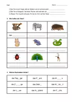 Vorschau - Arbeitsblätter - DaZ: Tiere - Welches Tier ist gesucht? - Seite 1