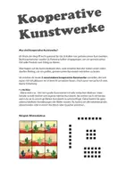 Vorschau - Mal- und Bastelvorlagen - Kooperative Kunstwerke 1 - 5 detaillierte Malanleitungen - Seite 1