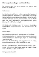 Vorschau - Arbeitsblätter - Mini Escape Room Burgen und Ritter 2. Klasse - Seite 1