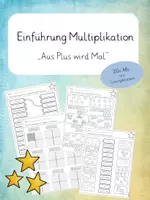 Vorschau - Arbeitsblätter - Einführung Multiplikation - Aus Plus wird Mal - Deckblatt
