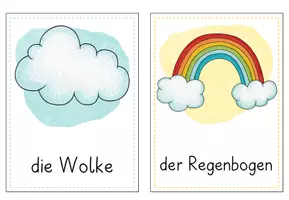 Vorschau - Fördermaterial/Inklusion - Bildkarten - Wetter - Seite 3