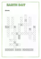 Vorschau - Arbeitsblätter - Crossword Earth Day #TimeForClimateAction - Seite 1