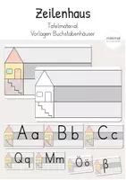 Vorschau - Arbeitsblätter - Zeilenhaus: Druckschrift mit allen Lauten (Lineaturhaus) - Deckblatt